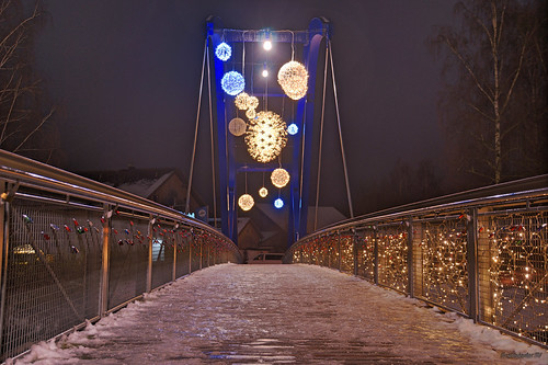 bridge schnee snow brücke cham
