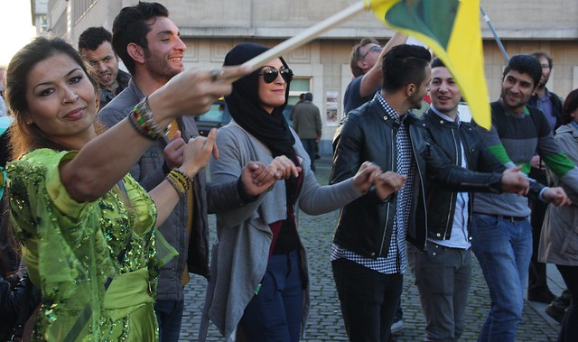 Koerdische solidariteitsbetoging // Foto's door Liesbeth