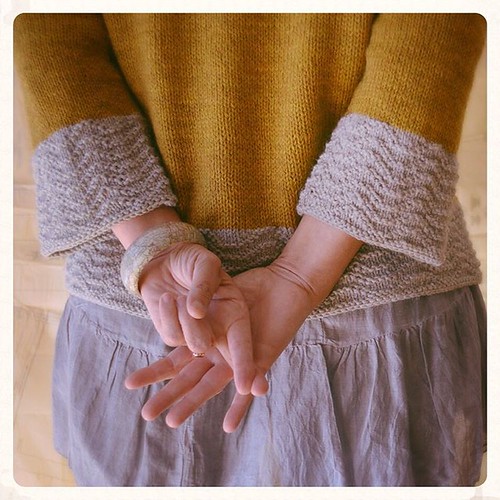 Fingers crossed my Rhinebeck sweater pattern will be ready soon! #bluepeninsula #rhinebecksweater #bonniesennott #knit #knitting #knittersofinstagram