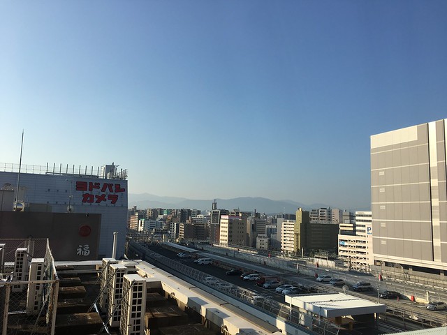 窗外的風景@克里歐法庭博多飯店Clio Court Hakata Hotel, 日本九州福岡(FUKUOKA / HAKATA)