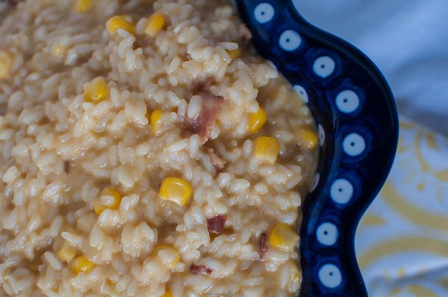 Sweet Corn, Bacon and Cheddar Risotto 1