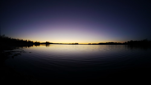 sunset sky lake ontario canada water outdoor dusk calm fisheye serene vignette bigrideaulake