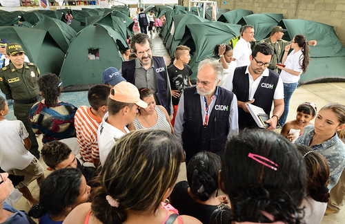 CIDH visita la frontera de Colombia con Venezuela