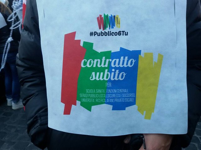"contratto subito" Manifestazione 28-11-2015 Roma