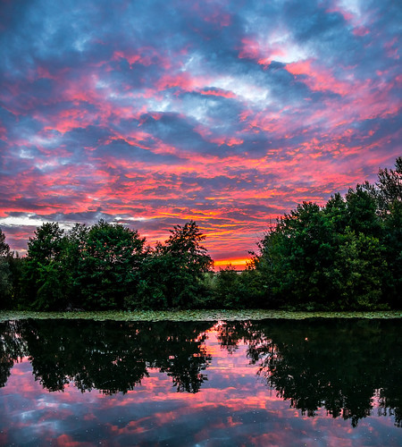 sunset sky france reflections burgundy canaldunivernais riveryonne maillylaville