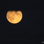 Mond am Abend vor der Mondfinsternis Blutmond