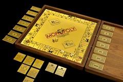 gold MOnopoly set
