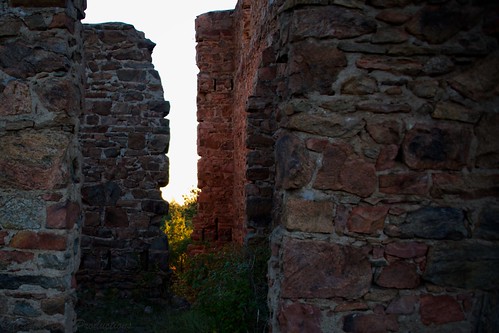 co us story ghost castle ruins autumn stone walls dawn sunrise light