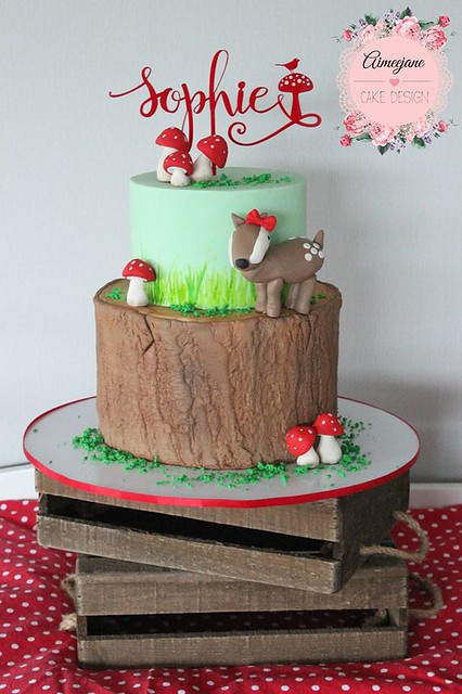 Woodland Birthday Cake by Aimeejane Cake Design