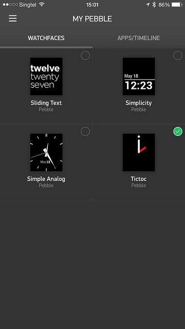 Pebble Time iOS App - My Pebble