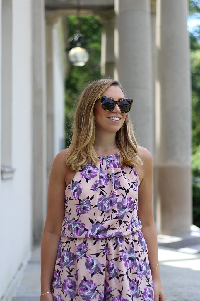 Pastel Floral Romper | Summer Outfit
