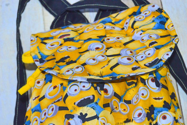 Little Explorer's Backpack with minion fabric