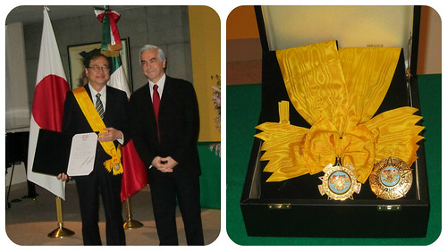 Shuichiro Megata recibe Orden del Águila Azteca
