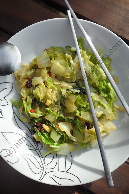 Chou chinois à l'asiatique / Asian Chinese Cabbage Pan