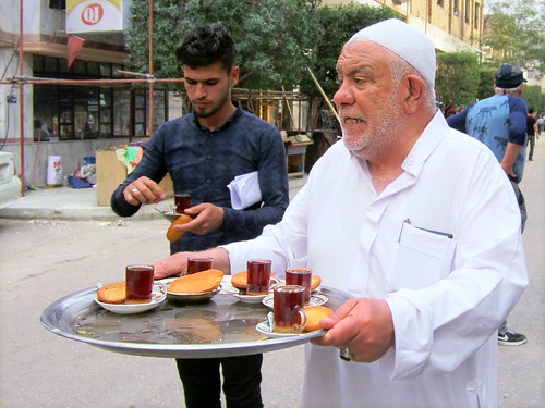 shrines karbala iraq tea biscuits