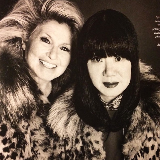 Baby Jane Holzer + one of my all-time fave designers, Anna Sui, in the September "Elle" 💖✨🌟