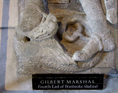 Gilbert Marshall and a chained dragon