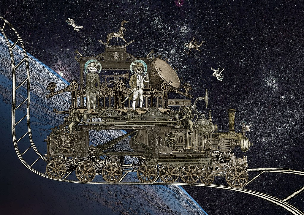 Steampunk Space Cat Train