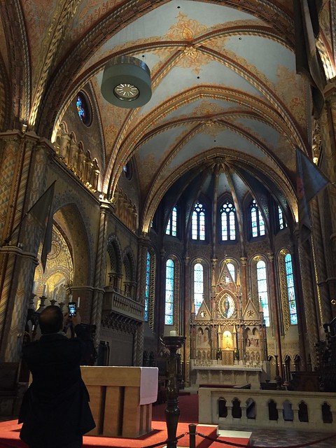 Inside the San Matthias Church in Budapest