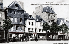 Guingamp, place du centre vers 1910 - Photo of Moustéru