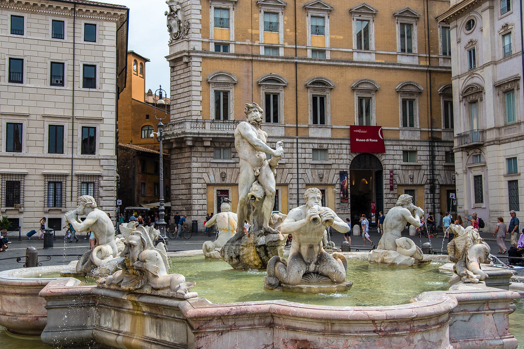 Fontana del Moro, Rome, Italy