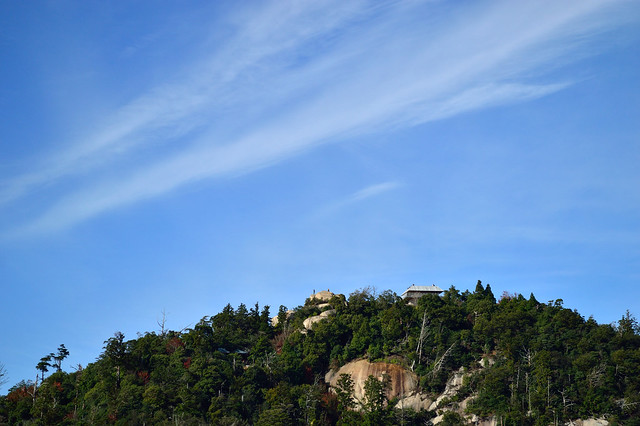 獅子岩展望台からの眺め（弥山山頂）