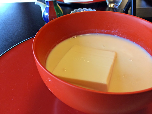 Tofu in seasoned soy milk