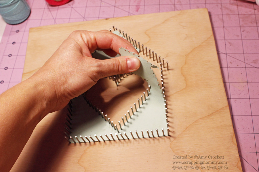 Scrapping Mommy: String Art Project and Tutorial