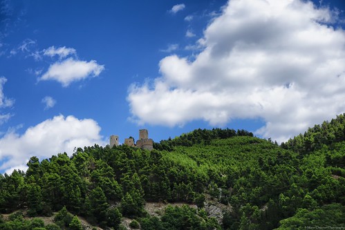 blue italy panorama green castle clouds landscape town ancient italia view sony hill bluesky castleinthesky abruzzo popoli sonyalpha a6000 marioottaviani ilce6000