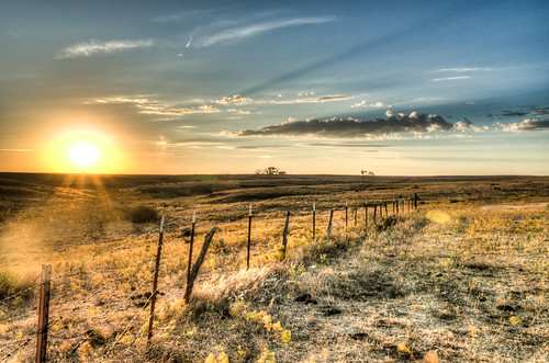 fortsupply oklahoma unitedstates hdr sony a99 lake countryside tree fence sunset wave water