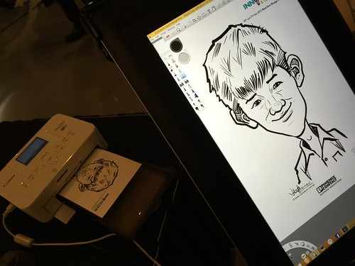 digital live caricature for Innovation & Technology Day 2015