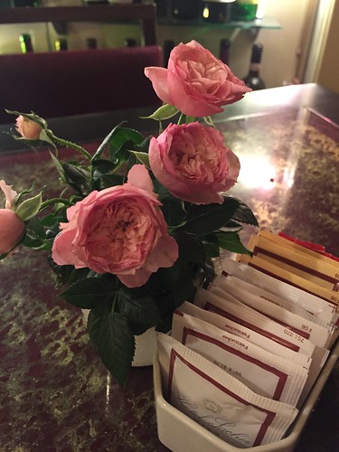 Roses on Hotel Sacher coffee table