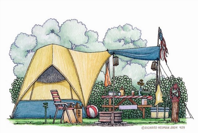 Whimsical Tent Camping