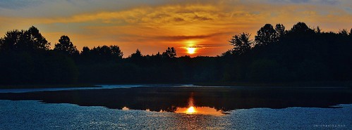 morning sky lake reflection sunrise pond hamon muscatatuck