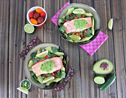 Baked Salmon with Jalapeno Lime Butter