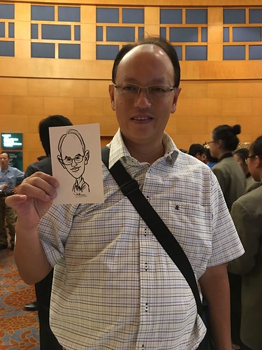 Digital live caricature sketching for ONE Panasonic Dinner & Dance 2015