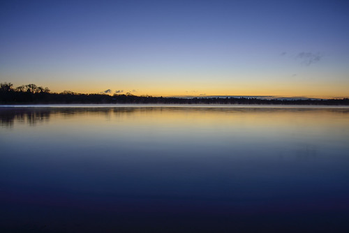 trees sky lake water fog sunrise dawn horizon bluesky calm clearsky lakejohanna