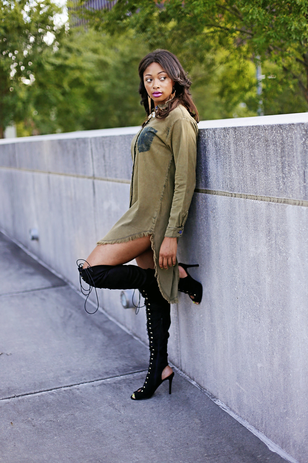 open toe over the knee boots
