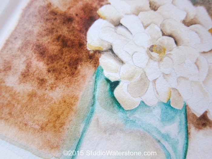 My Sketchbook: Turquoise & Cream Floral