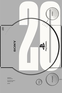 PlayStation 20th Anniversary Posters by Cory Schmitz