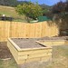 New timber fence & raised garden