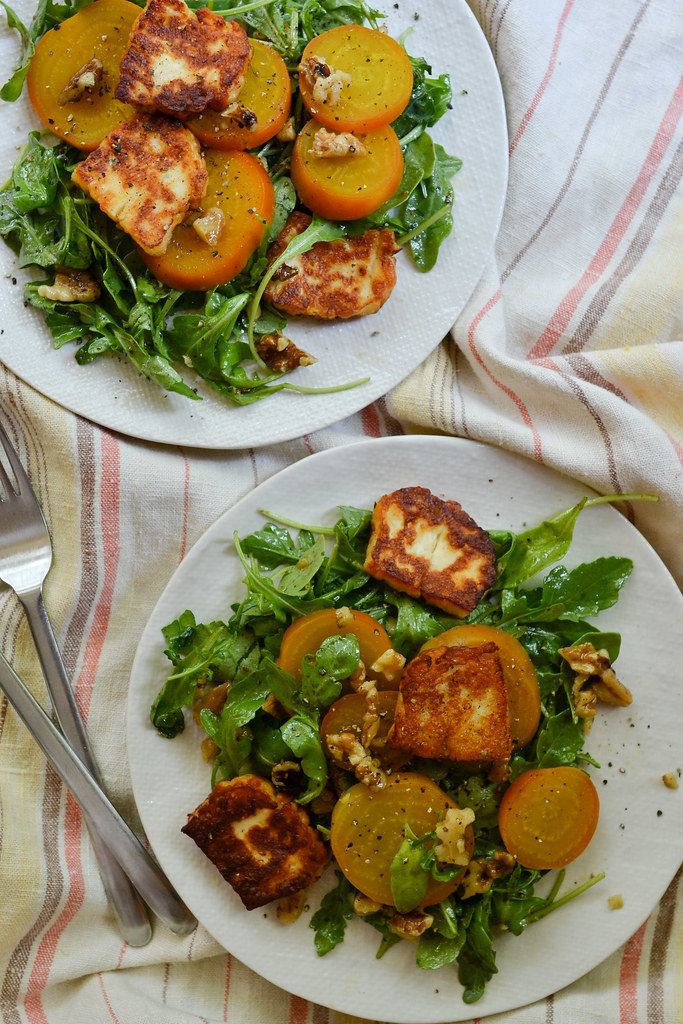 Golden Beet, Halloumi, and Walnut Salad | Things I Made Today