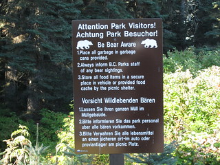 Signs in English and... German?