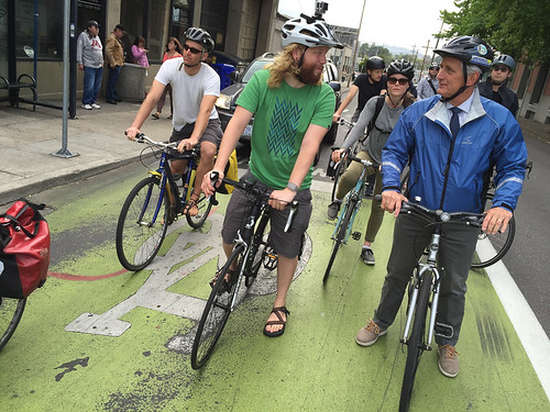 Mayor Hales' first bike commute-11.jpg
