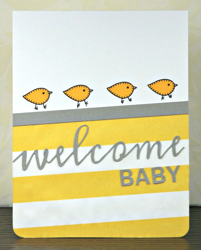 Welcome Baby Bitty Bag Card | shirley shirley bo birley
