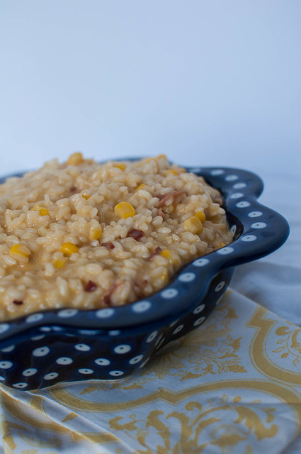 Sweet Corn, Bacon and Cheddar Risotto 3