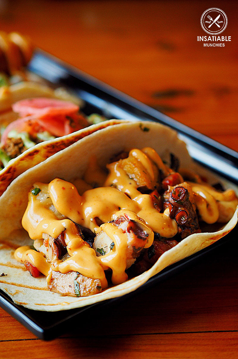 Sydney Food Blog Review of Los Vida, Crows Nest: Chorizo Octopus Tacos, $8