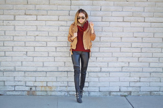 charlotte russe,zero uv,fall fashion,fall style,sweater weather,turtleneck,zara,leather pants,street style,lucky magazine contributor,fashion blogger,lovefashionlivelife,joann doan,style blogger,stylist,what i wore,my style,fashion diaries,outfit
