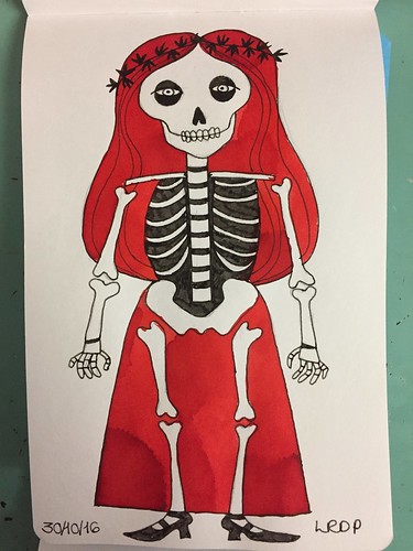 30 Inktober 2016 - Skeleton Girl
