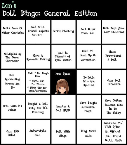 Lon's Doll Bingo: General Edition